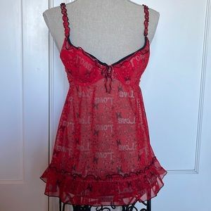 Red Love teddy Women’s lingerie